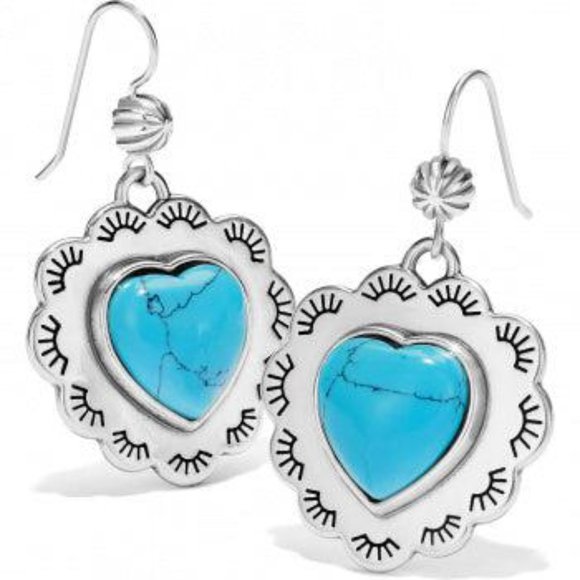 Brighton Jewelry - BRIGHTON SOUTHWEST DREAM SPIRIT HEART FRENCH WIRE EARRINGS